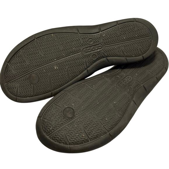 Crocs Swiftwater Flip Flops Thong Sandals - Women's Size 9, Black 204974 - Picture 4 of 4